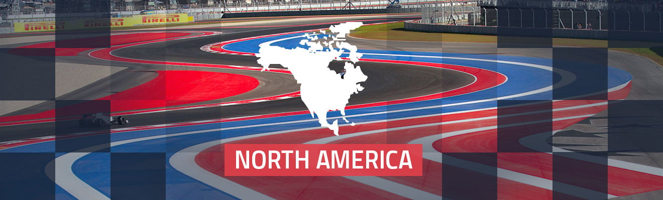 North America Race Tracks