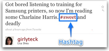 Twitter explanation of hashtag